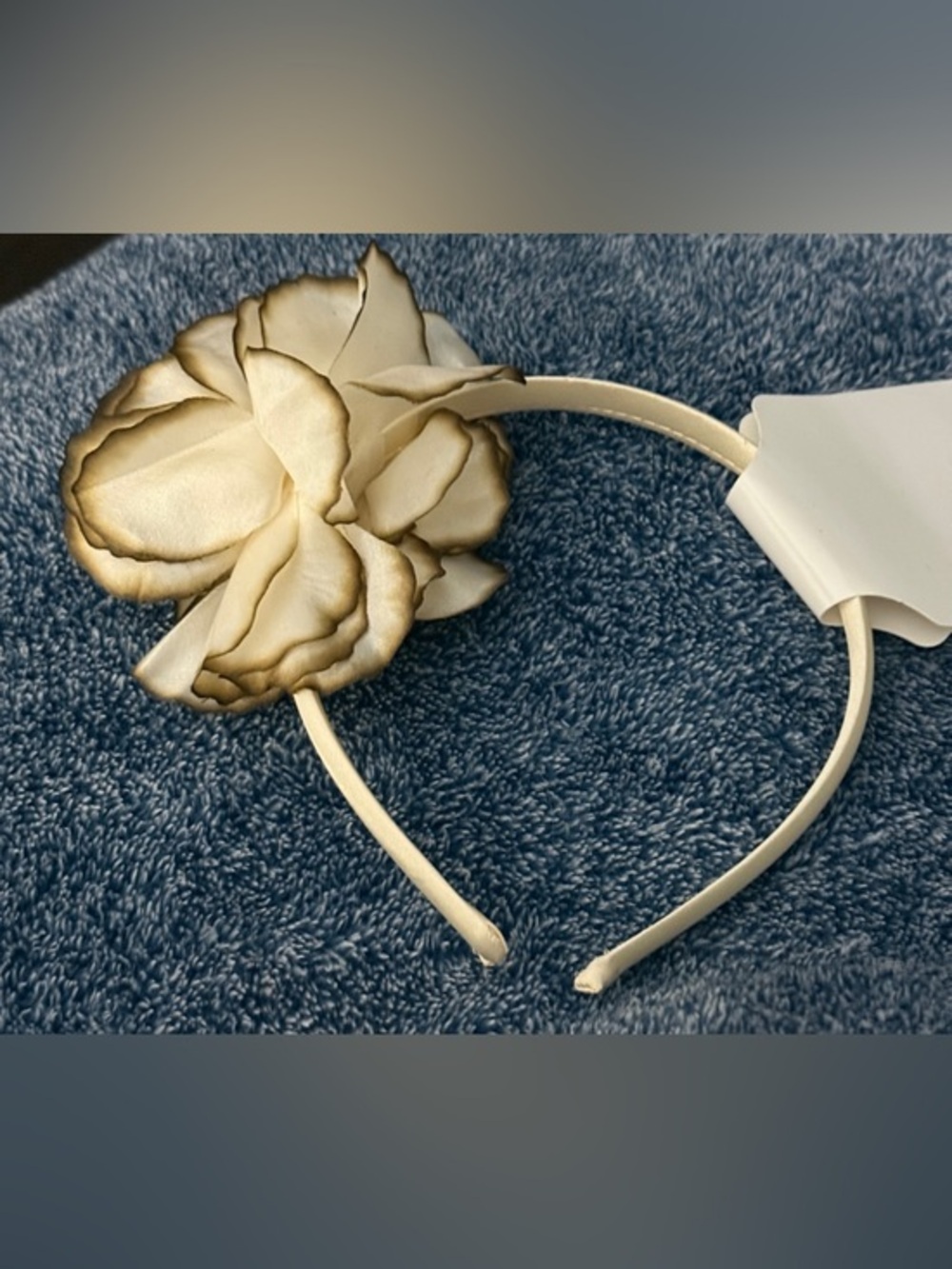 Elegant Cream Flower Headband NWT